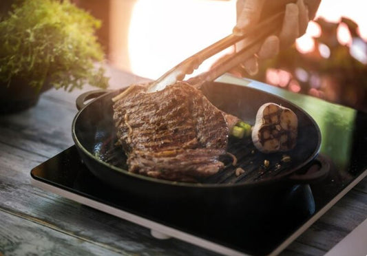 El asado de carne ¿En encimera de cocina?