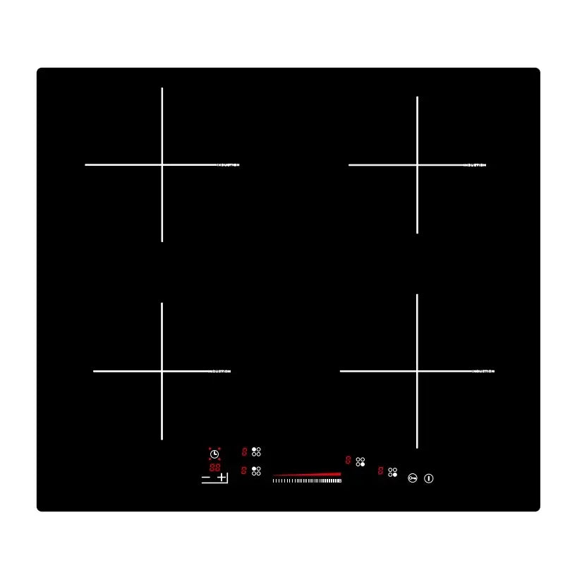 Cocina inducción de 4 quemadores